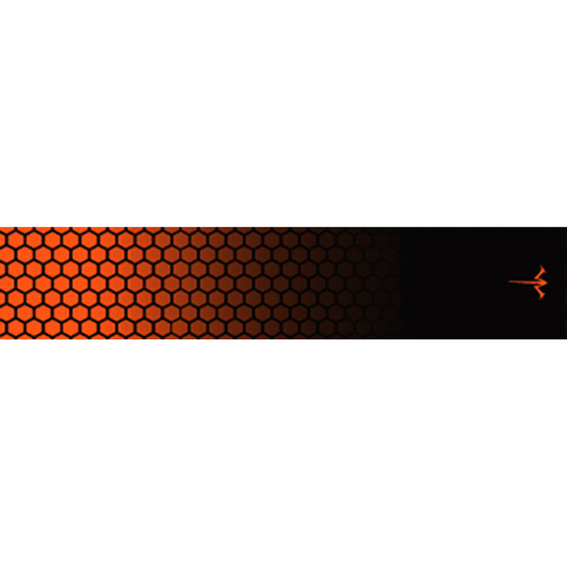 White Water Archery Honeycomb Fade Arrow Wraps Fade Orange 5 In. X 1.125 In. 15 Pk.