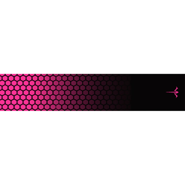 White Water Archery Honeycomb Fade Arrow Wraps Fade Hot Pink 5 In. X 1.125 In. 15 Pk.