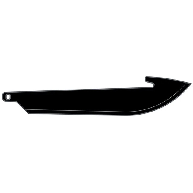 Outdoor Edge 3.5” Drop-point Blade Pack Black, 6 Blades