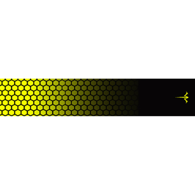 White Water Archery Honeycomb Fade Arrow Wraps Fade Flo Yellow 5 In. X 1.125 In. 15 Pk.