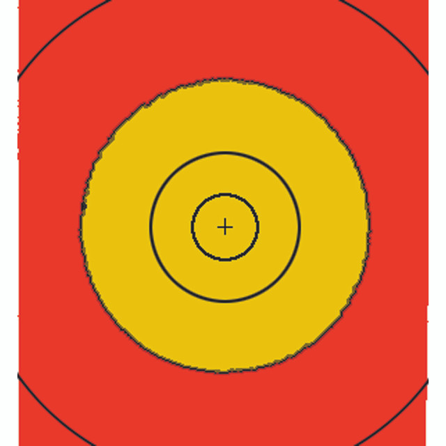 Saunders Tag Replacement Spots 29 Cm. Red/yellow For 122 Cm.