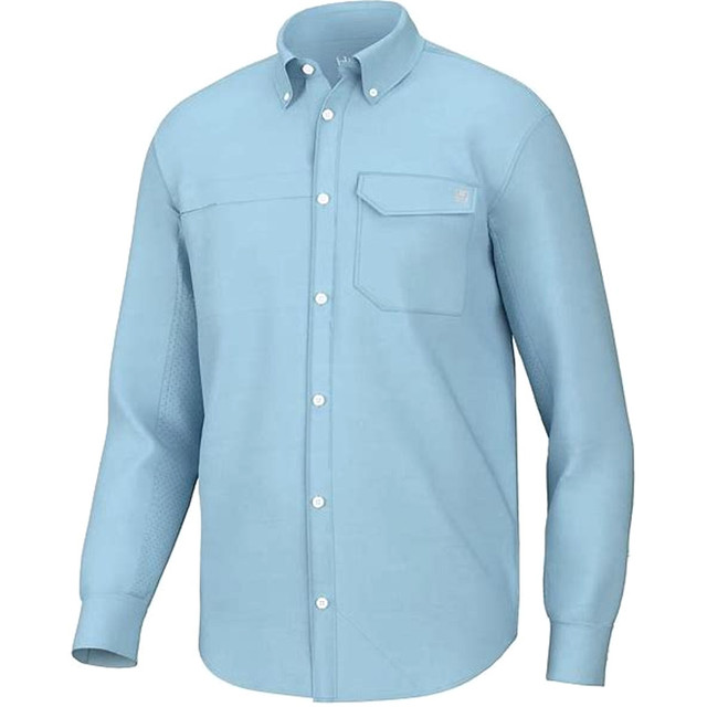 Huk Tide Point Break Long Sleeve Crystal Blue
