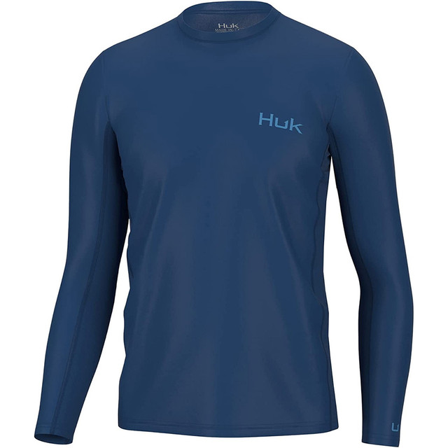 Huk Icon X Long Sleeve Sunwashed Red