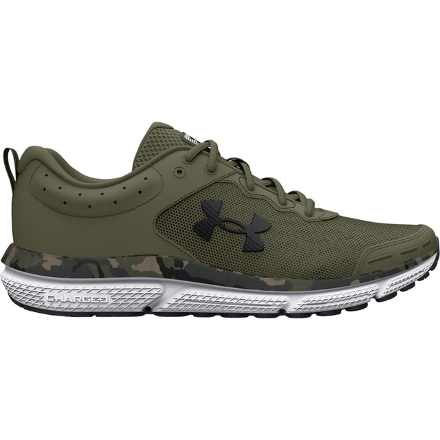 Men's Ua Charged Assert 10 Camo Running Shoes Marine Od Green-marine Od Green-black