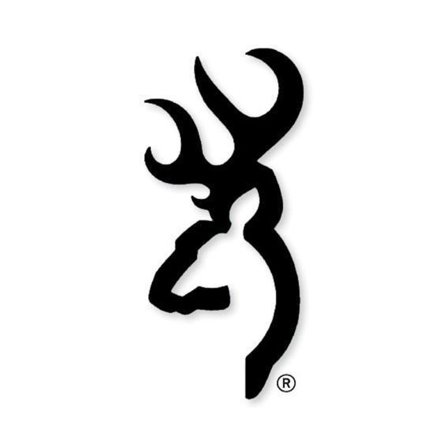 Bro Buckmark Decal Black