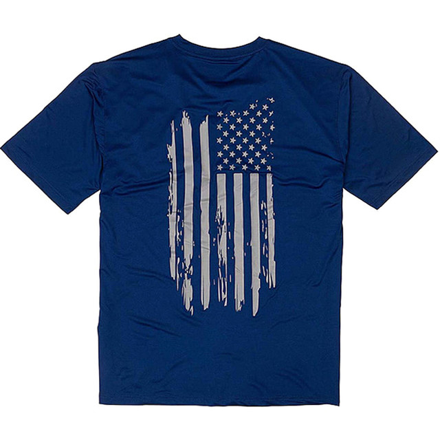 Browning Navy Flag Shirt Large
