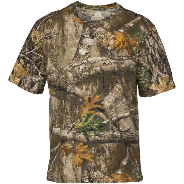 Browning Wasatch Short Sleeve Shirt Realtree Edge Large