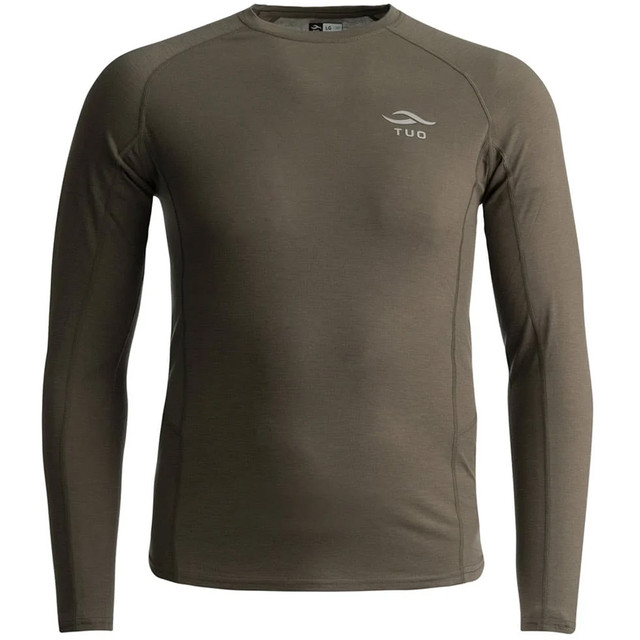 Tuo Kinetic Merino 150 Ls Crew Shirt Deadfall Medium
