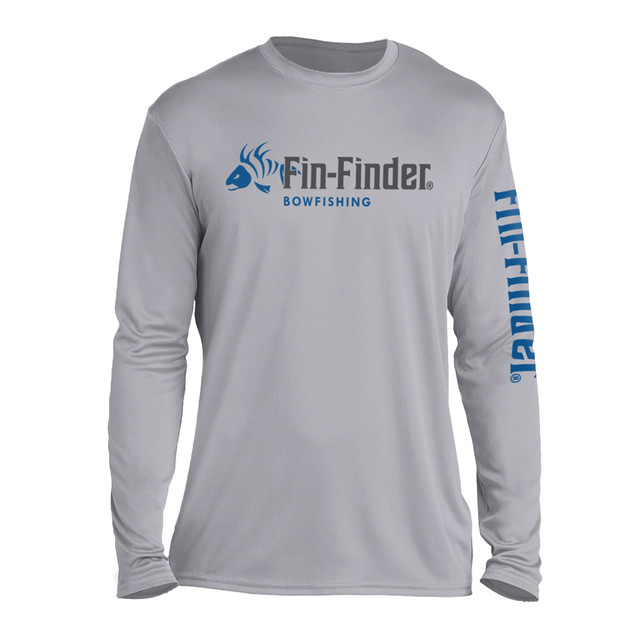 Fin Finder Skulls Performance Longsleeve Grey X-large