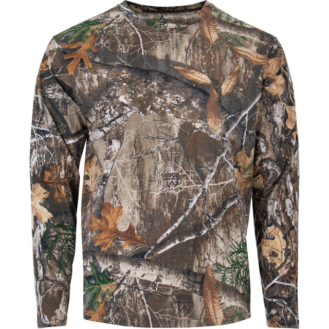 Habit Bear Cave Camo Tee Long Sleeve Realtree Edge