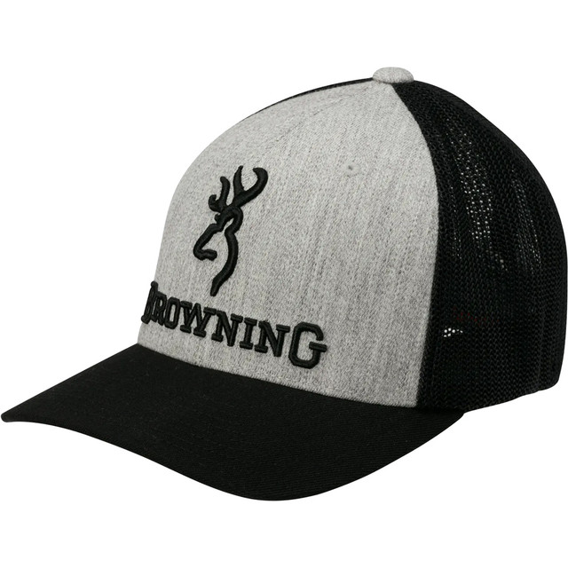 Browning Men's Meshback Hat Heather/black Large/x Large