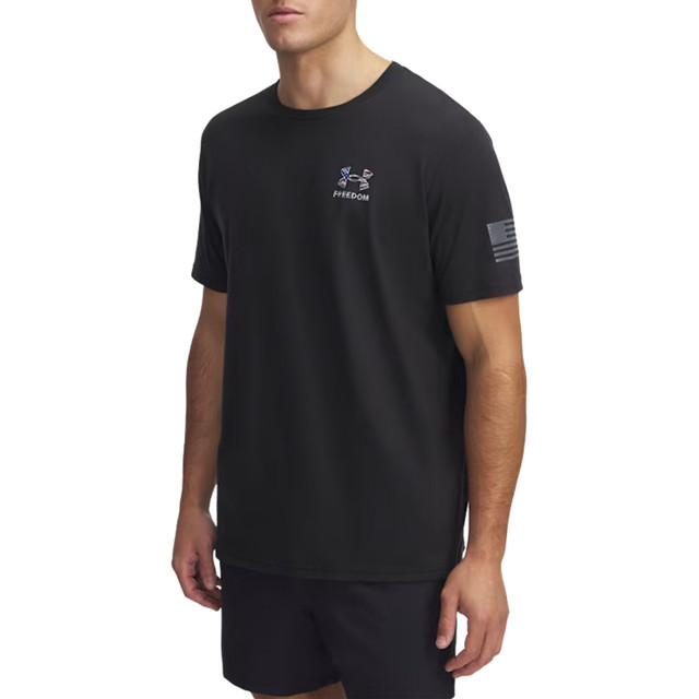 Men's Ua Freedom Eagle Short Sleeve Black--castlerock