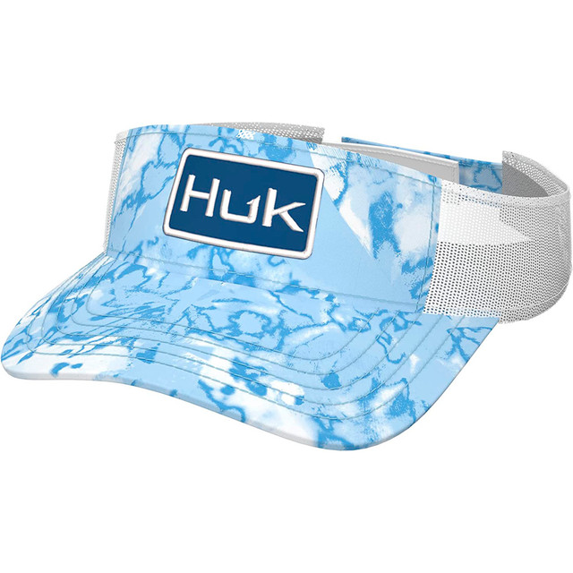 Huk Fin Flats Visor Crystal Blue