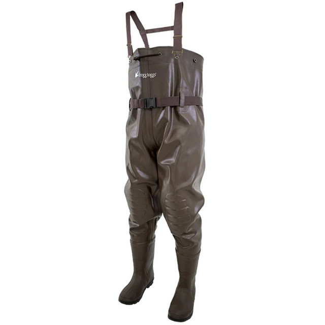 Frogg Toggs Cascade Elite Chest Wader Brown Lug Sole Size 11