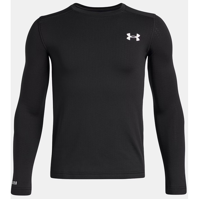 Ua Packaged Youth Base Layer 2.0 Crew Youth Xl Black