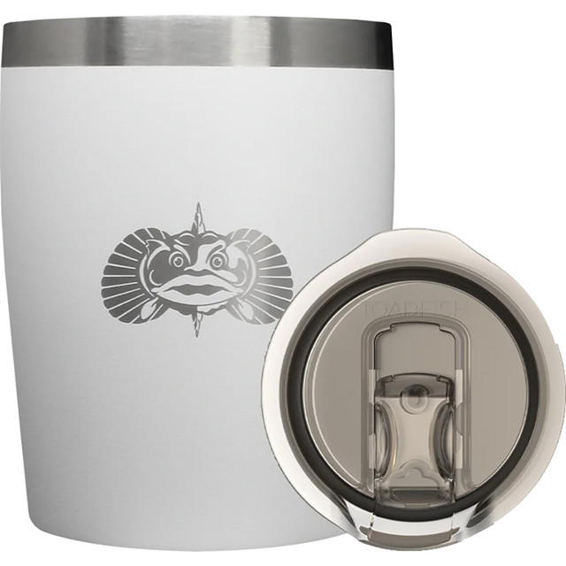 Toadfish Non-tipping Rocks Tumbler White 10 Oz.