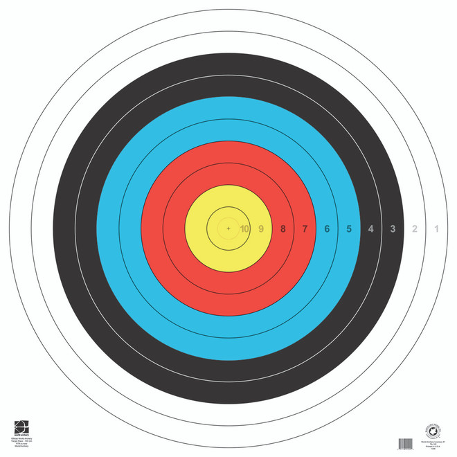 Maple Leaf Target Face Tag Weight 122 Cm. 15 Pk.