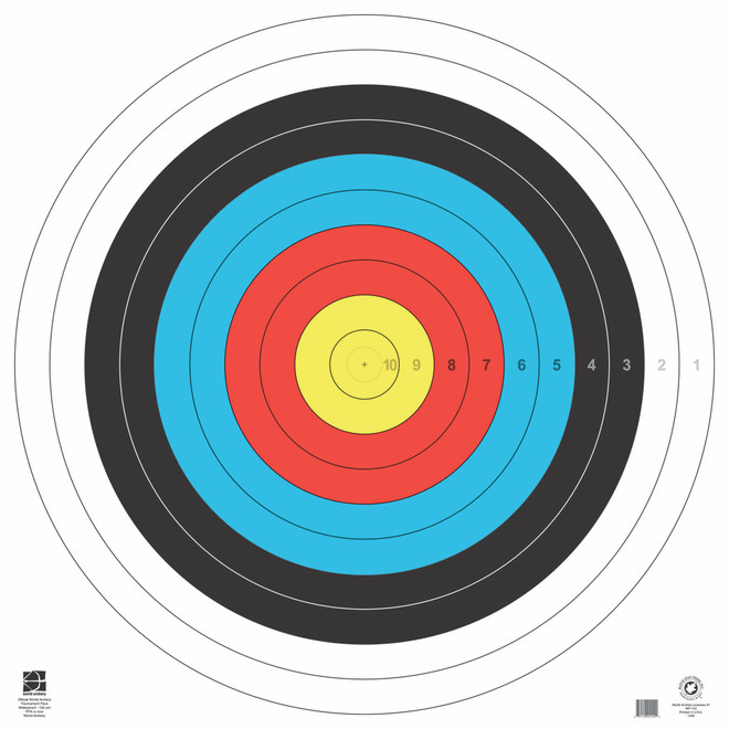 Maple Leaf Target Face Waterproof 122 Cm. 15 Pk.