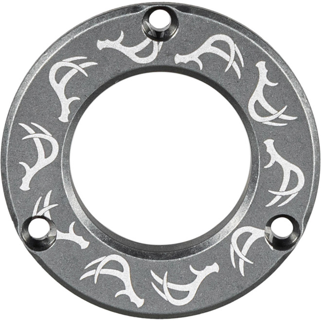 Axcel Driver Hubcap Stone Gray W/engraving Deer Antlers Pattern
