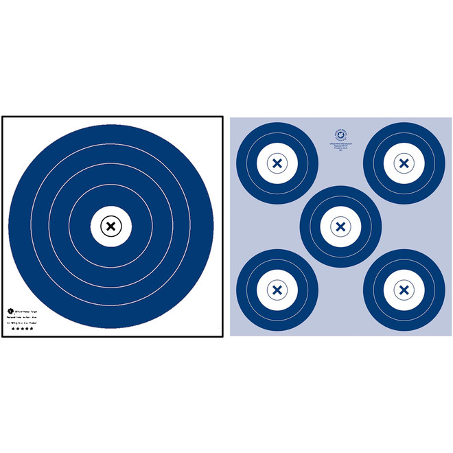 Maple Nfaa Dual 1-spot/5-spot Target 25 Pk.