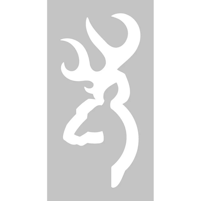Bro Buckmark Decal White
