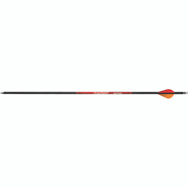 Black Eagle Rampage Arrows .001 400 Blazer Vanes 6 Pk.