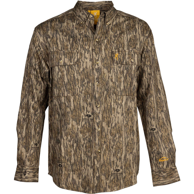 Browning Wasatch-cb Ls Shirt Mossy Oak Bottomlands