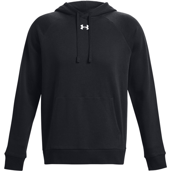 Men's Ua Rival Fleece Hoodie Black--white