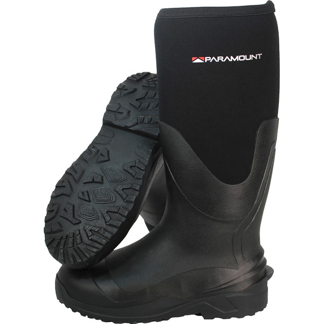Paramount Tread-lite Rubber/neoprene Knee Boot Black