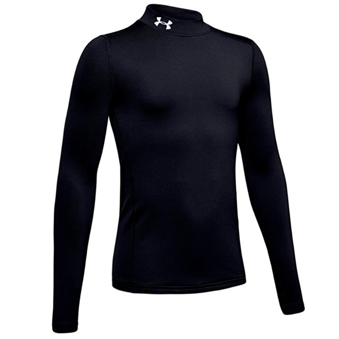 Ua Boys Armour Coldgear Mock Black Youth Xl