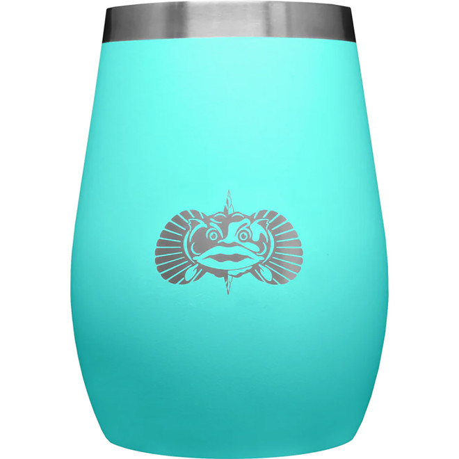 Toadfish Non-tipping Wine Tumbler Teal 10 Oz.