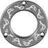 Axcel Driver Hubcap Stone Gray W/engraving Deer Antlers Pattern
