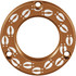 Axcel Driver Hubcap Coyote Tan W/engraving Deer Tracks Pattern