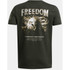 Boys' Ua Freedom Eagle Short Sleeve Baroque Green--marine Od Green