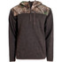 Habit Men's 1/4 Zip Hooded Fleece Pullover Realtree Apx / Turkish Coffee