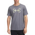Men's Ua Fish Hook Logo T-shirt Titan Gray--sonic Yellow
