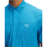 Men's Ua Fish Pro Hybrid Woven Short Sleeve Ether Blue--stream