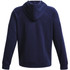 Men's Ua Rival Fleece Hoodie Midnight Navy--white