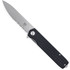 Cobratec Medium Kuzio Drop Folder Knife Folding Blade Black