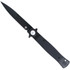 Cobratec Stiletto Button Lock G10 Knife Folding Blade Black/black