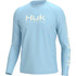 Huk Vented Pursuit Long Sleeve Crystal Blue