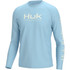 Huk Vented Pursuit Long Sleeve Crystal Blue