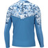 Huk Icon X Long Sleeve Crew Azure Blue Reef