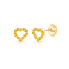 November birthstone earrings baby/kids | 14k gold