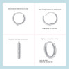 Girls huggie hoop earrings instructions | 14k white gold