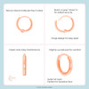 Girls huggie hoop earrings instructions | 14k rose gold