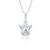 Girl Necklace Guardian Angel | Silver