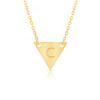 Personalized Triangle Necklace | 14K Gold - Mom Jewelry