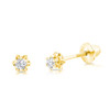 Baby/Kid's Diamond Screw Back Earrings 14K Gold | Kids Jewelry