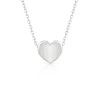 Mom slider heart necklace | 14k white gold 